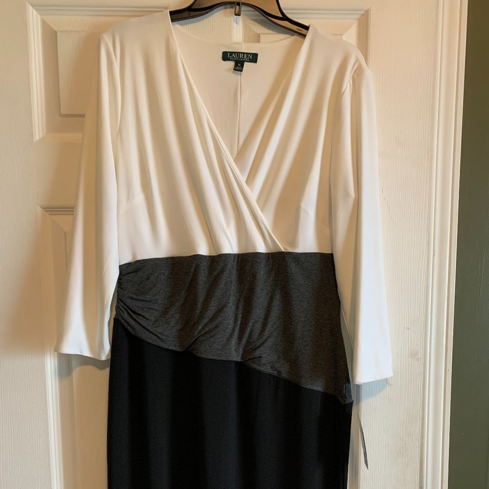 NWT Ralph Lauren Ladies Tri-color Dress